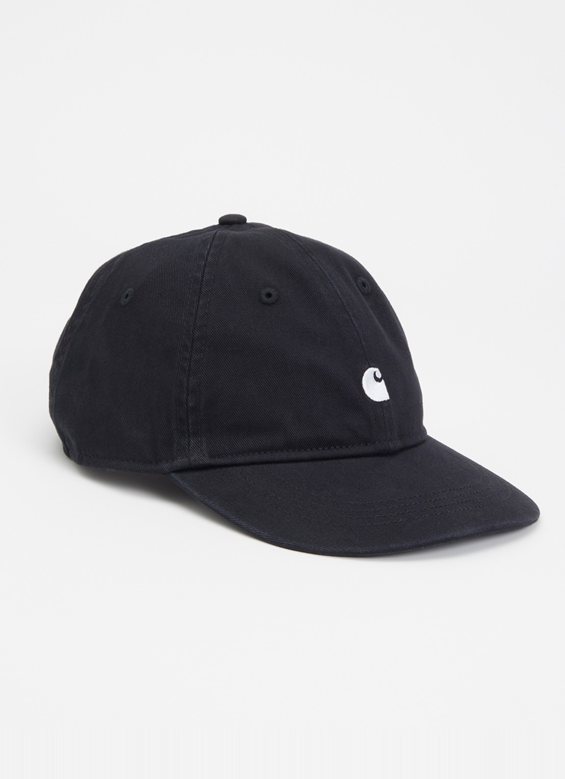 Carhartt WIP Madison pet met logoborduring - voorkant zwart