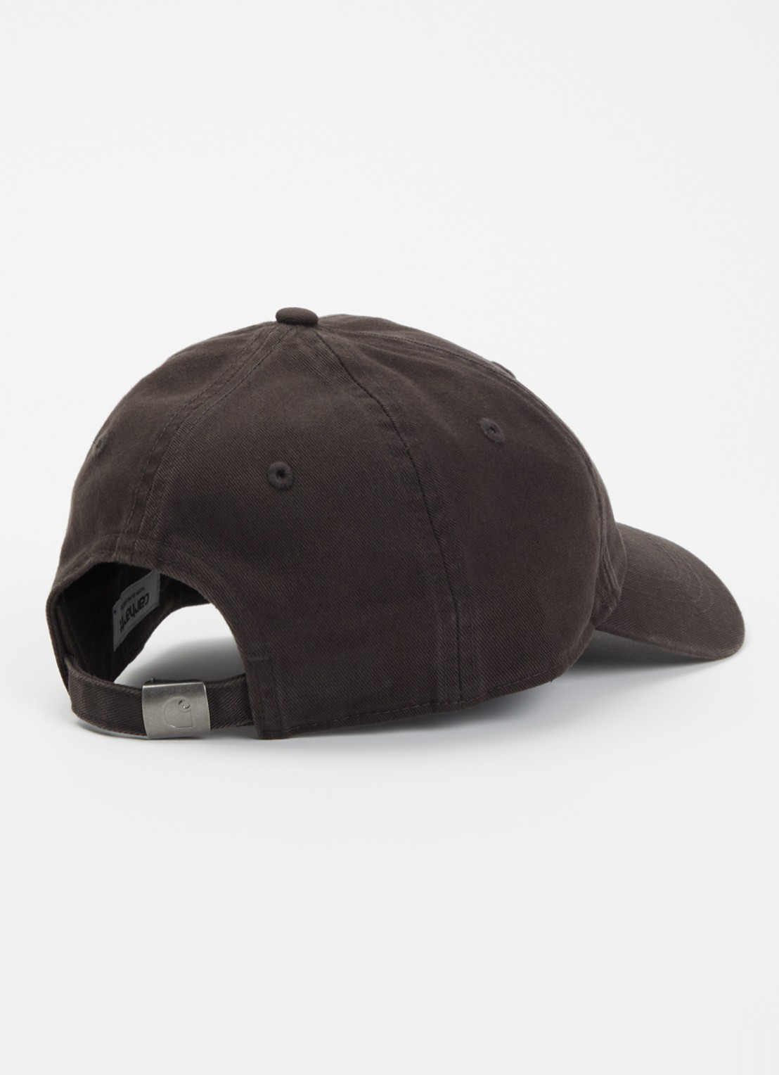 Carhartt WIP Madison pet met logoborduring - detail donkerbruin