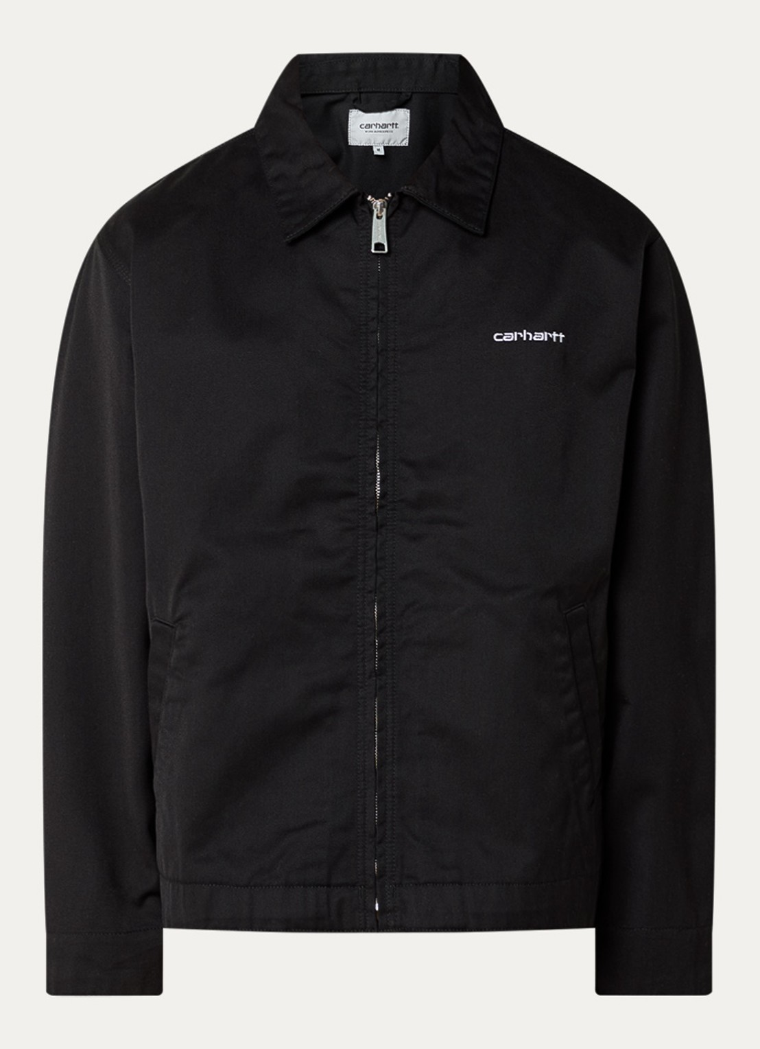 Carhartt WIP Module jack met steekzakken en logoborduring - voorkant 2 zwart