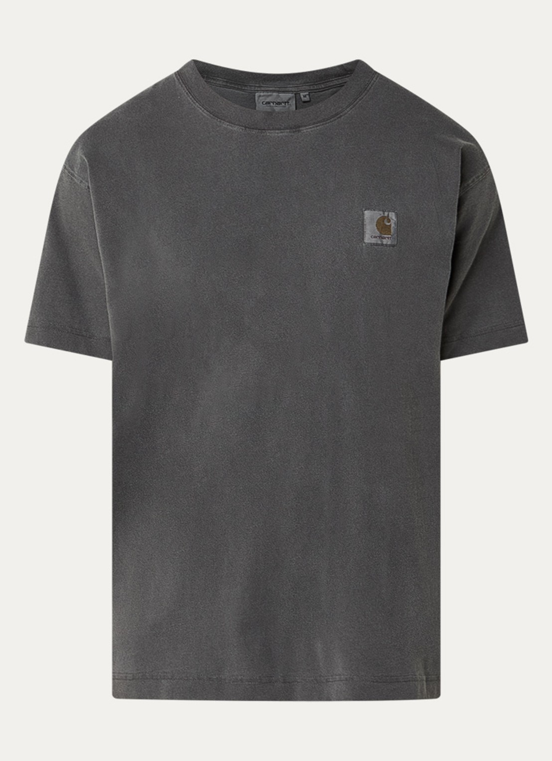 Carhartt WIP Nelson T-shirt met logo - voorkant zwart