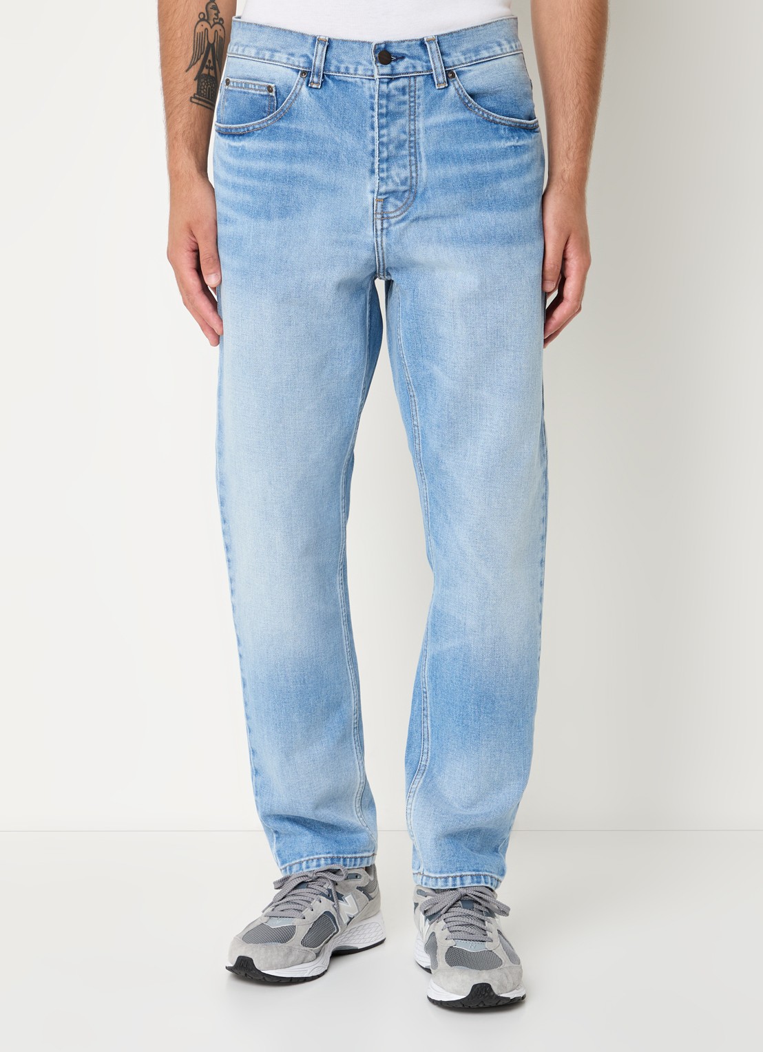Carhartt WIP Newel tapered jeans met steekzakken  - detail 3 jeans