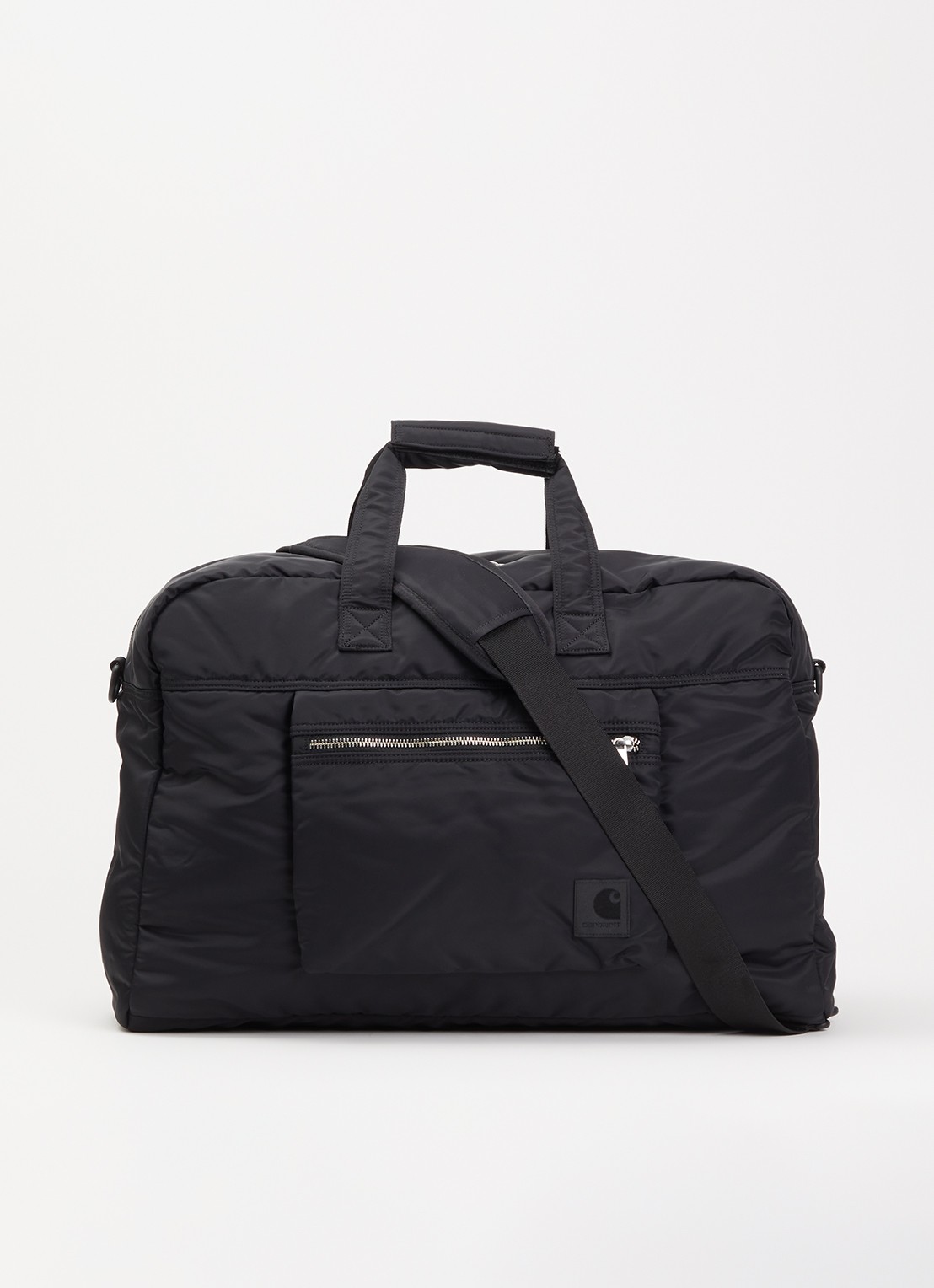 Carhartt WIP Otis weekendtas met afneembare schouderriem - voorkant 3 zwart