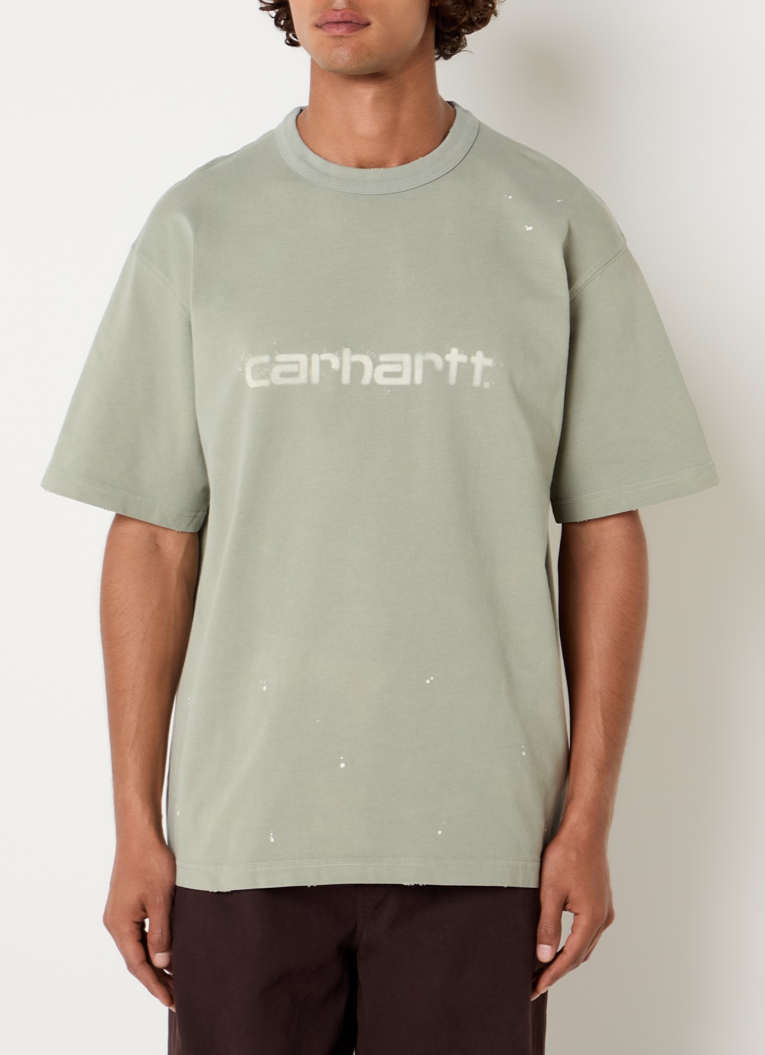 Carhartt WIP Painter T-shirt met logo - detail 4 groen