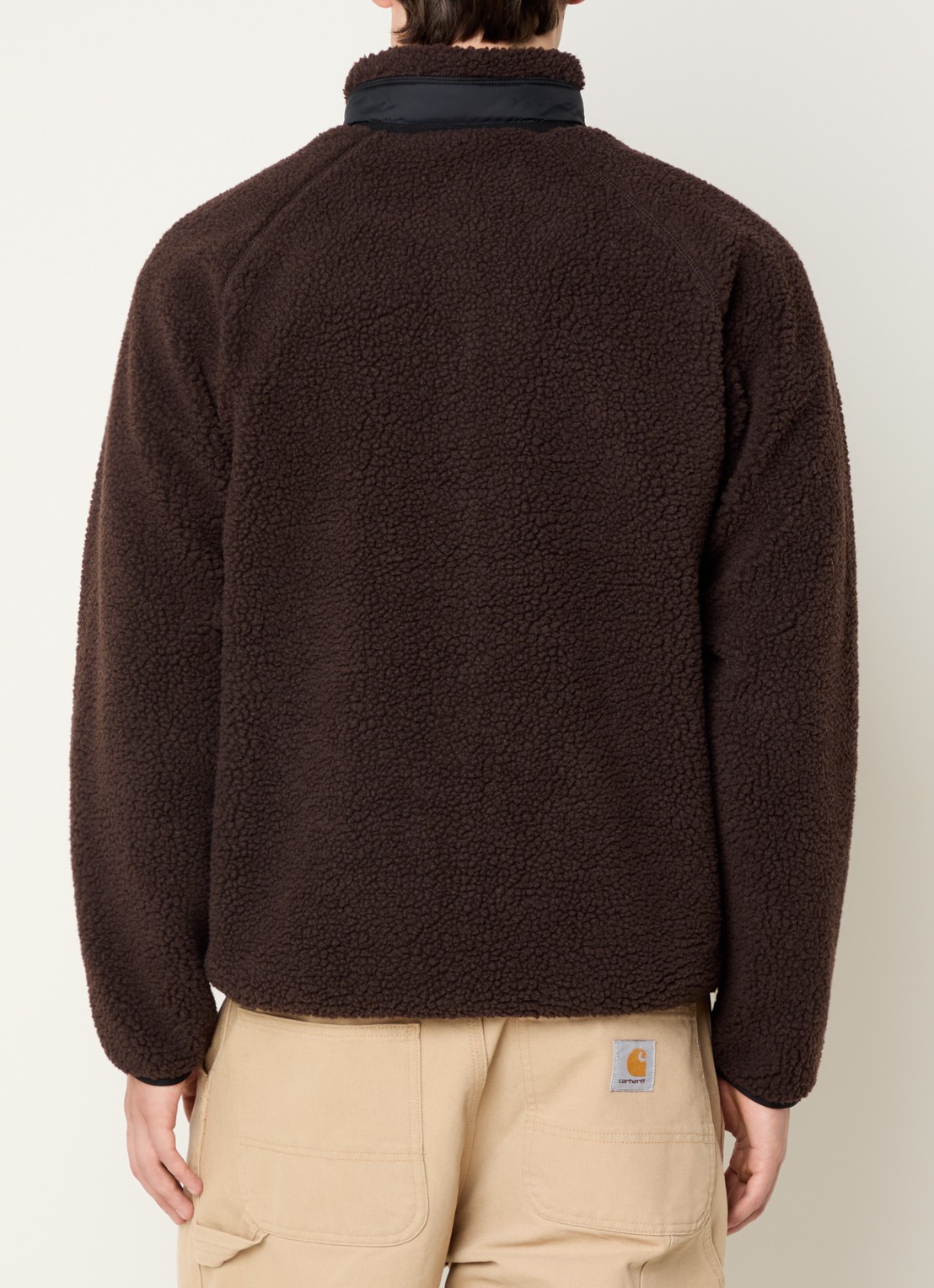Carhartt WIP Prentis jack van teddy - achterkant 2 donkerbruin