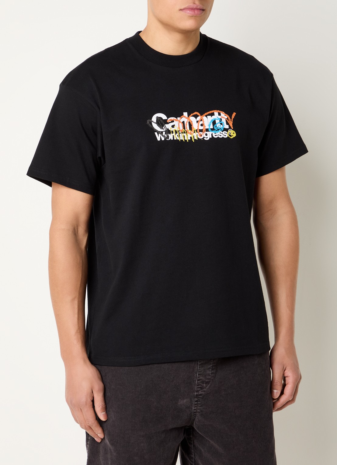 Carhartt WIP Primary T-shirt met logo- en backprint - achterkant 2 zwart