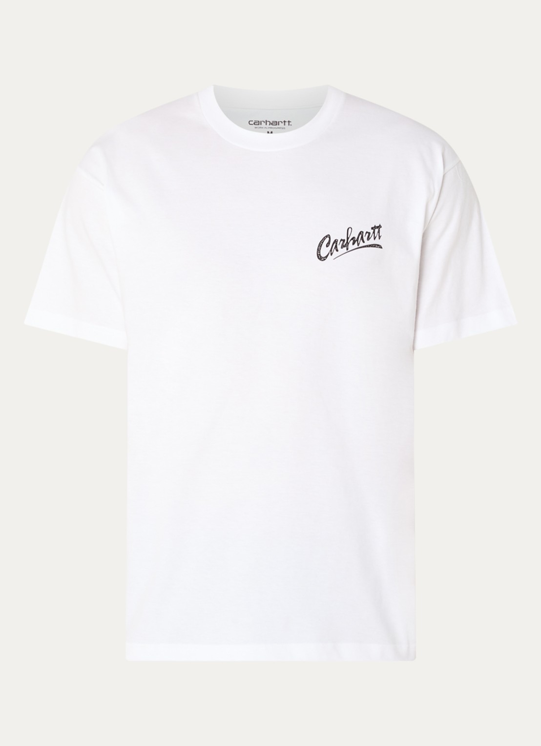 Carhartt WIP Pup T-shirt met logo- en backprint - voorkant 3 wit