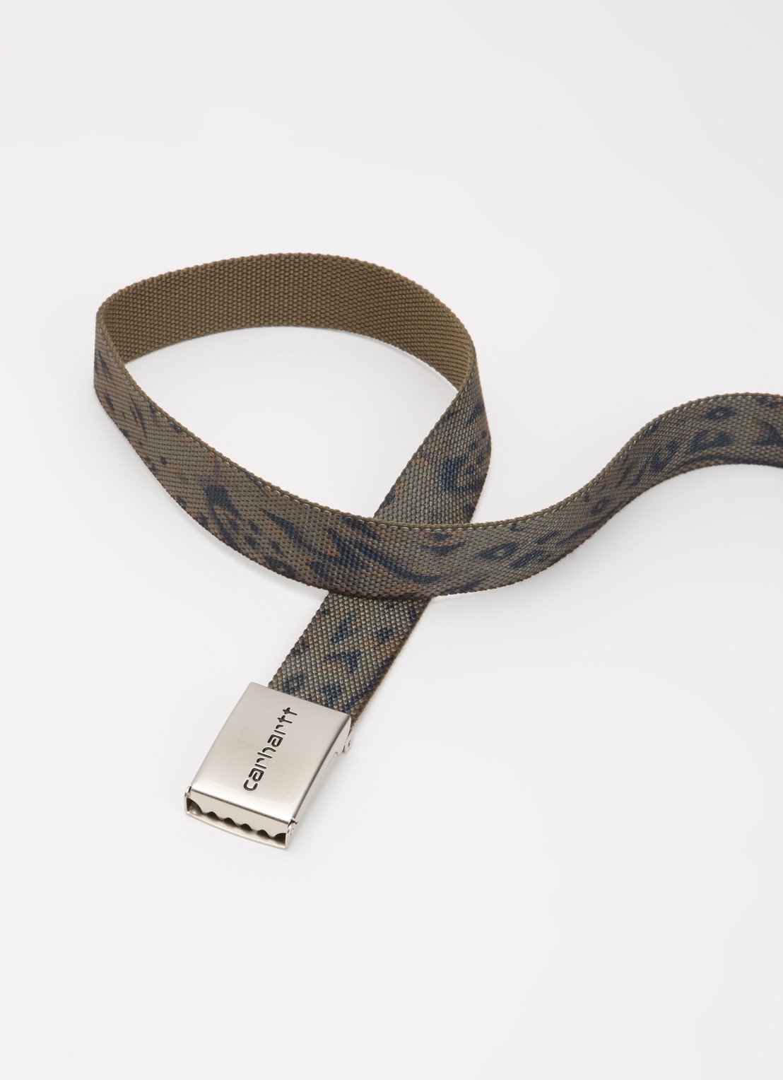 Carhartt WIP Riem met logo - detail 2 beige