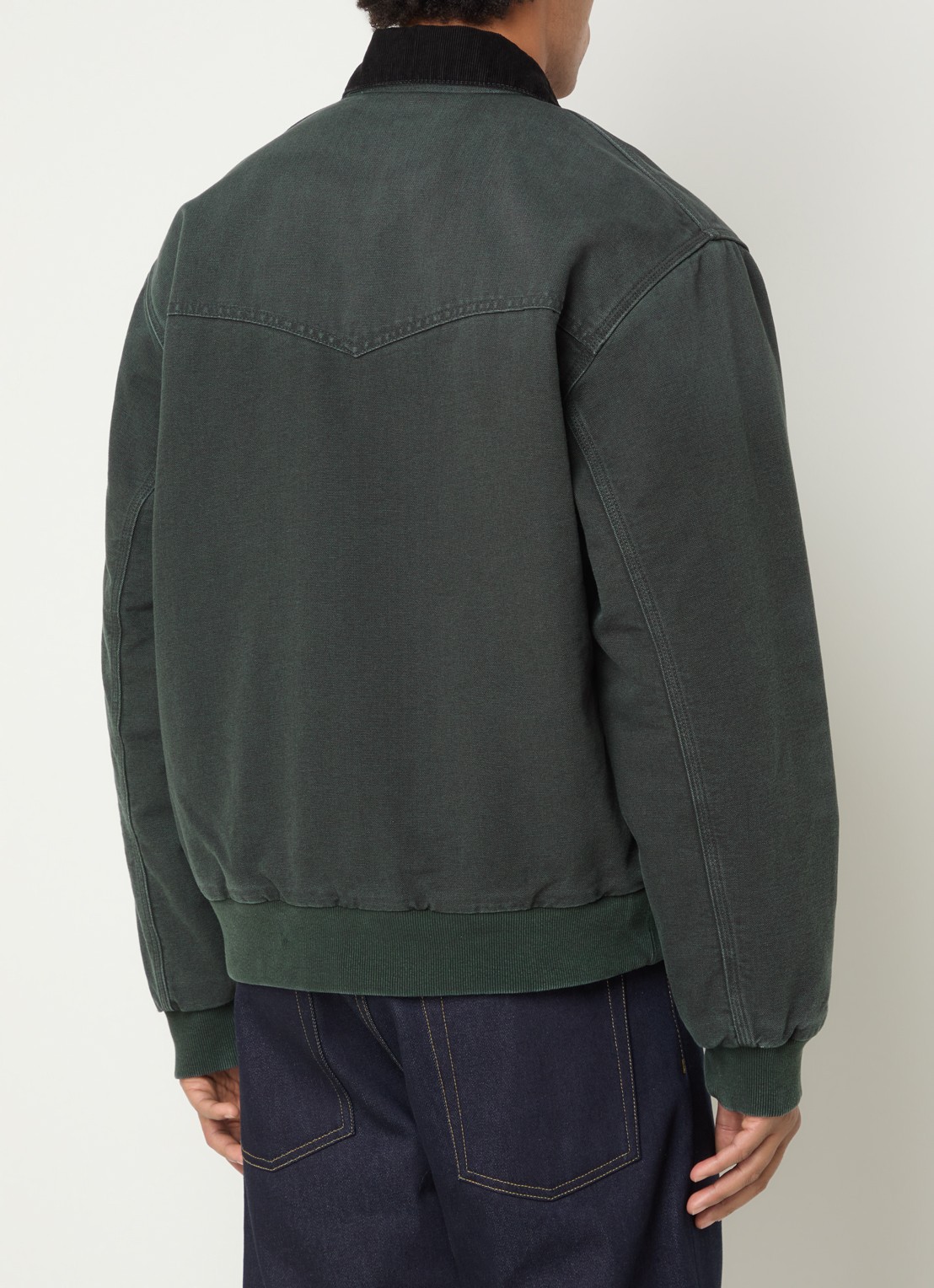 Carhartt WIP Santa Fe gewatteerd barn jack - achterkant 4 groen