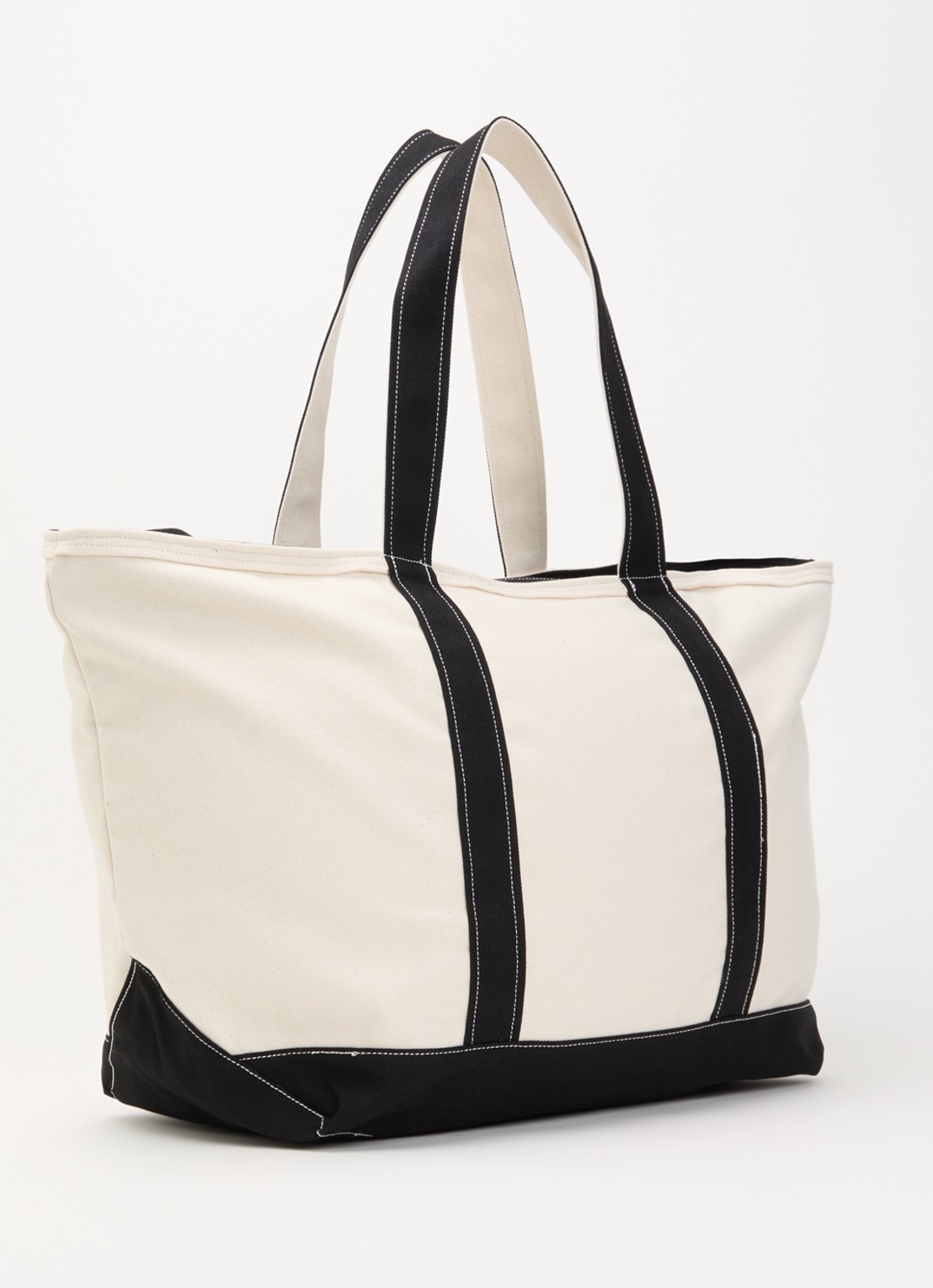 Carhartt WIP Shopper van canvas met logo  - achterkant 2 beige