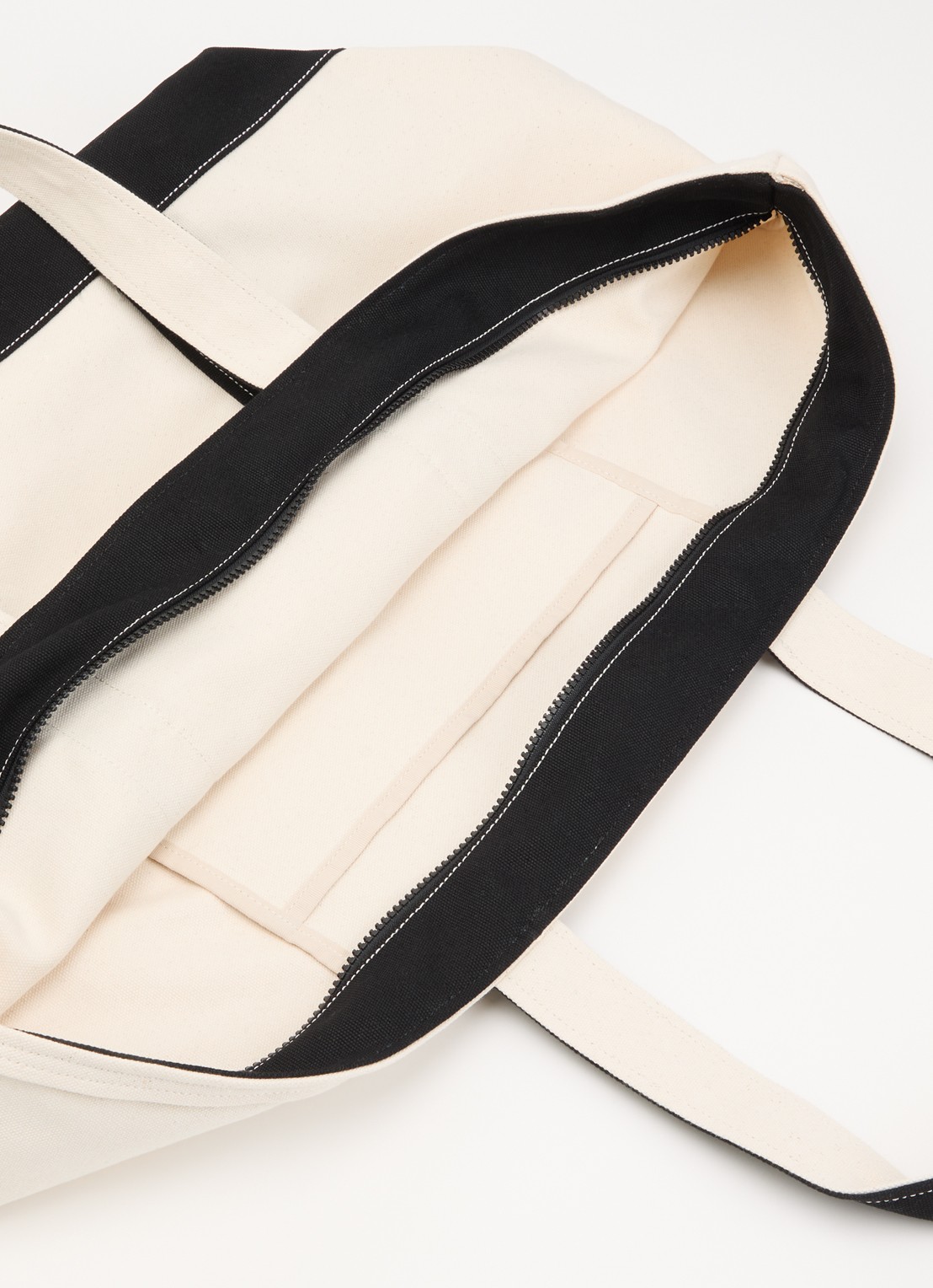 Carhartt WIP Shopper van canvas met logo  - detail 3 beige