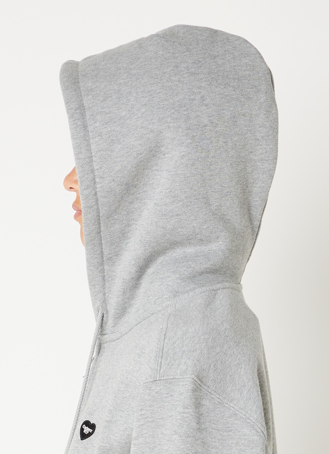 Carhartt WIP Small Heart sweatvest met logo - detail 3 grijs