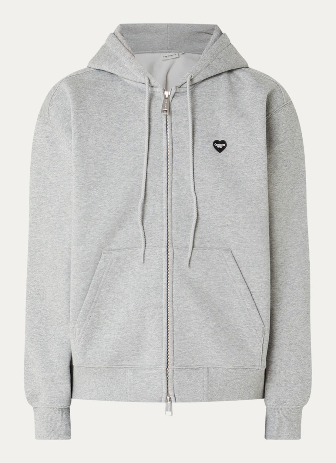 Carhartt WIP Small Heart sweatvest met logo - voorkant 4 grijs