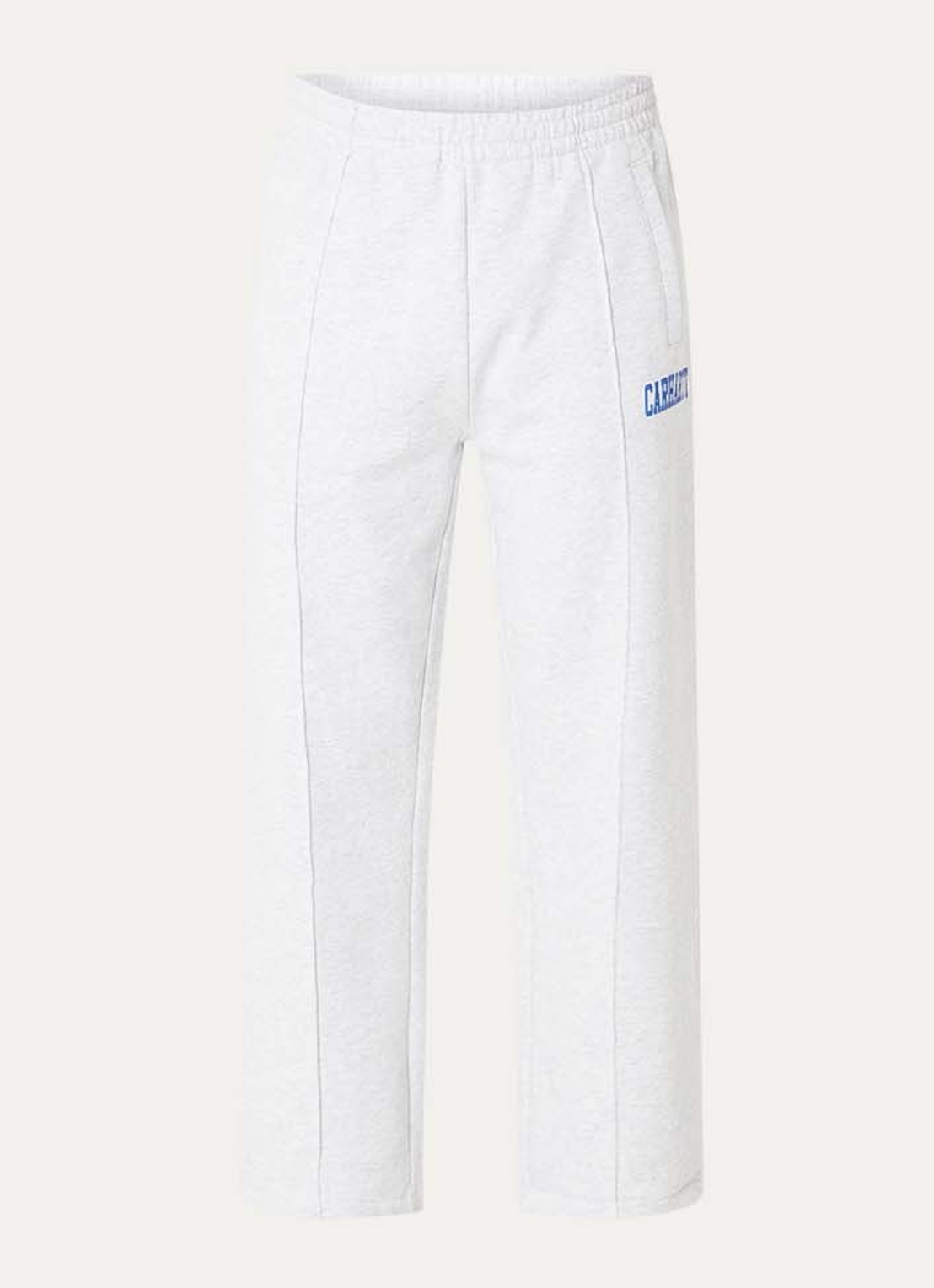 Carhartt WIP Straight fit joggingbroek met steekzakken en logo - voorkant 4 beige