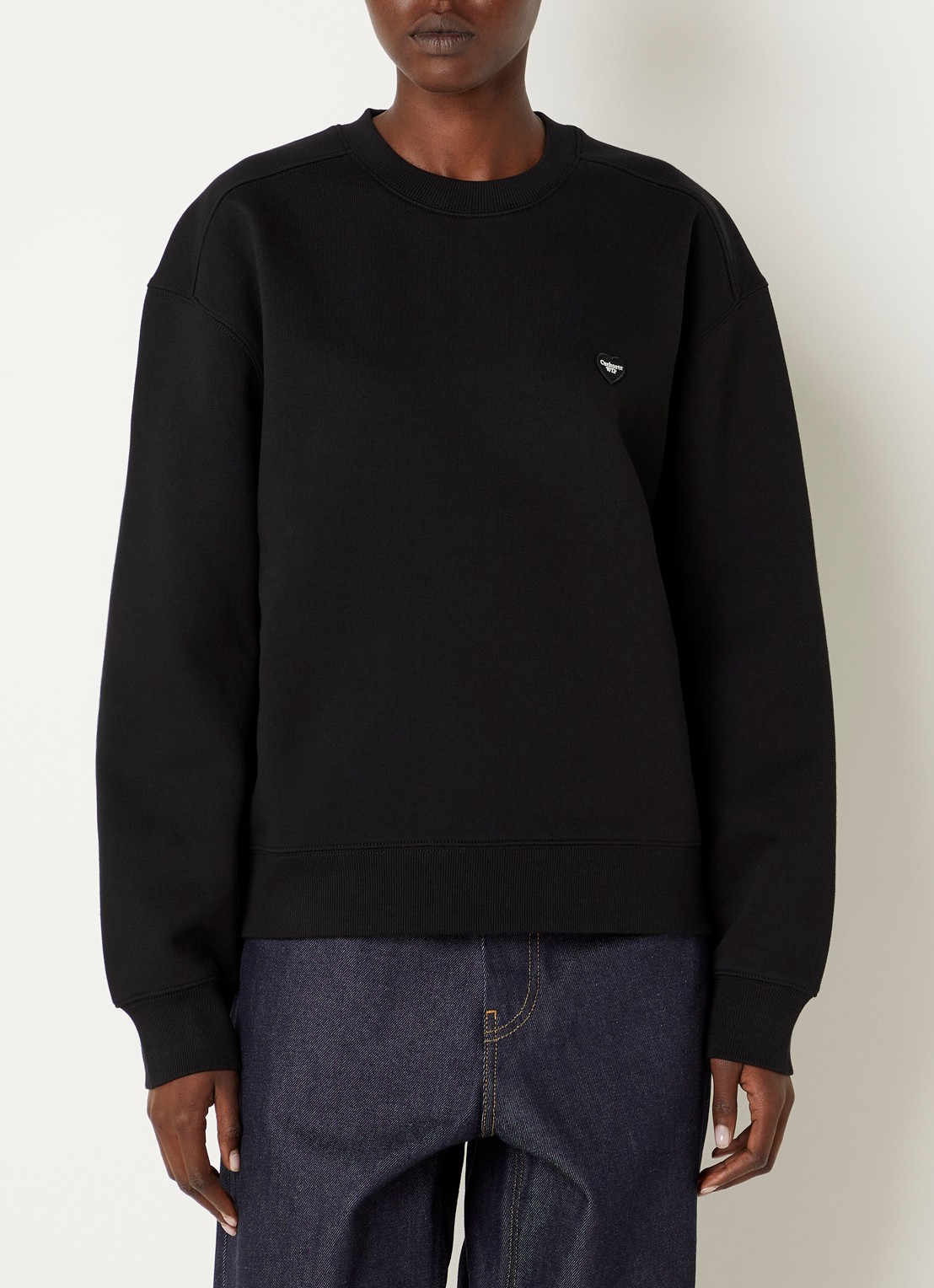 Carhartt WIP Sweater met logo - detail zwart