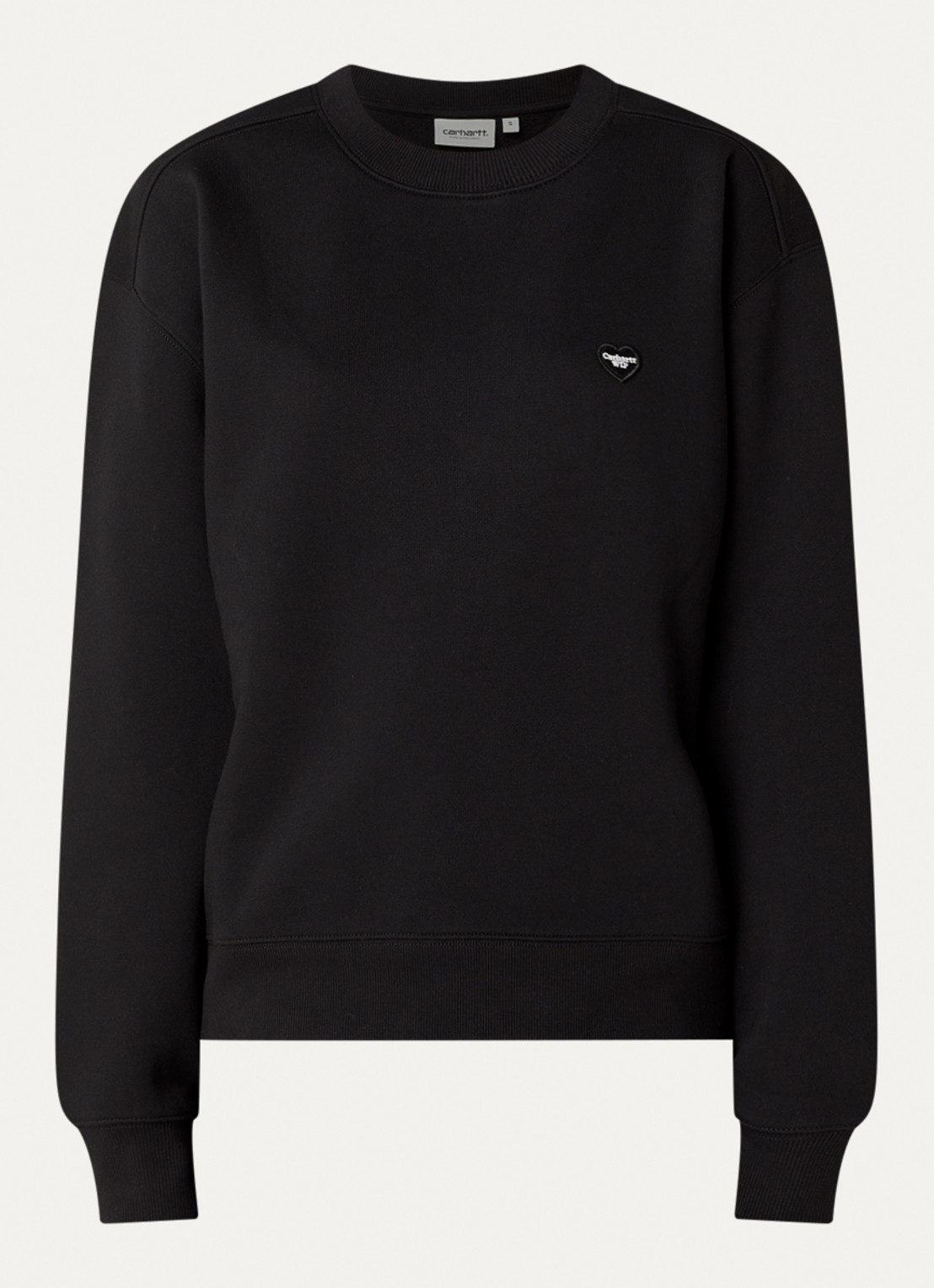 Carhartt WIP Sweater met logo - voorkant 3 zwart