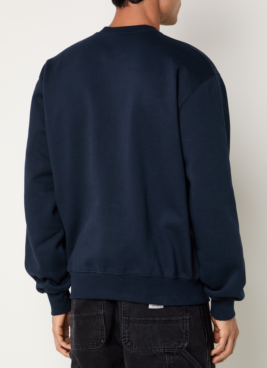 Carhartt WIP Sweater met logoborduring - achterkant donkerblauw
