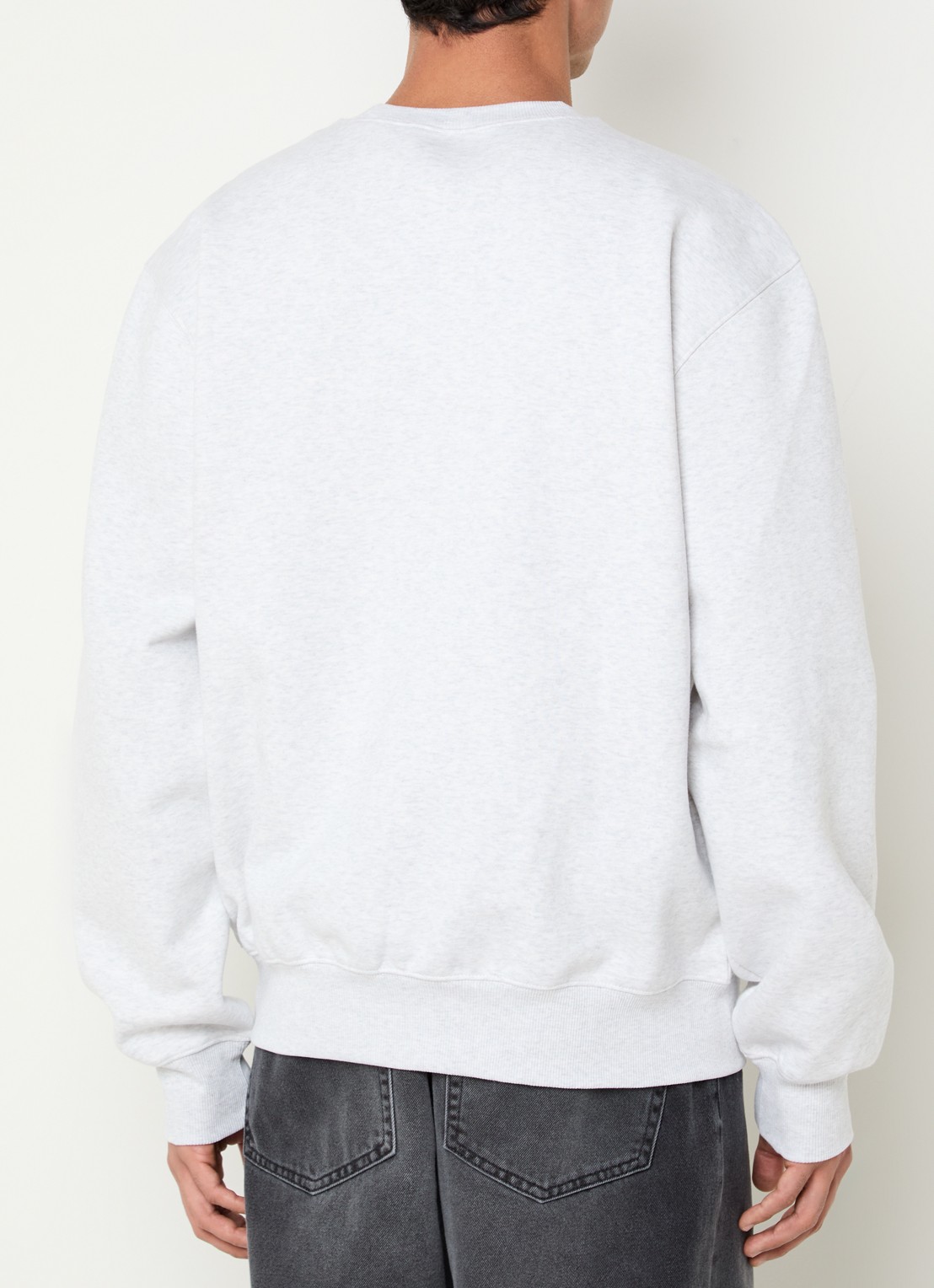 Carhartt WIP Sweater met logoborduring - achterkant 4 grijsmele