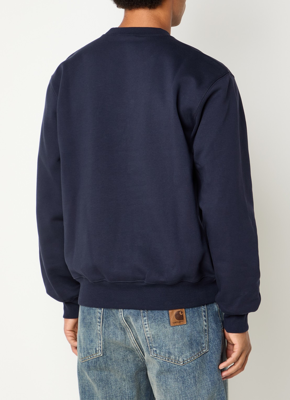 Carhartt WIP Sweater met logoborduring - achterkant donkerblauw