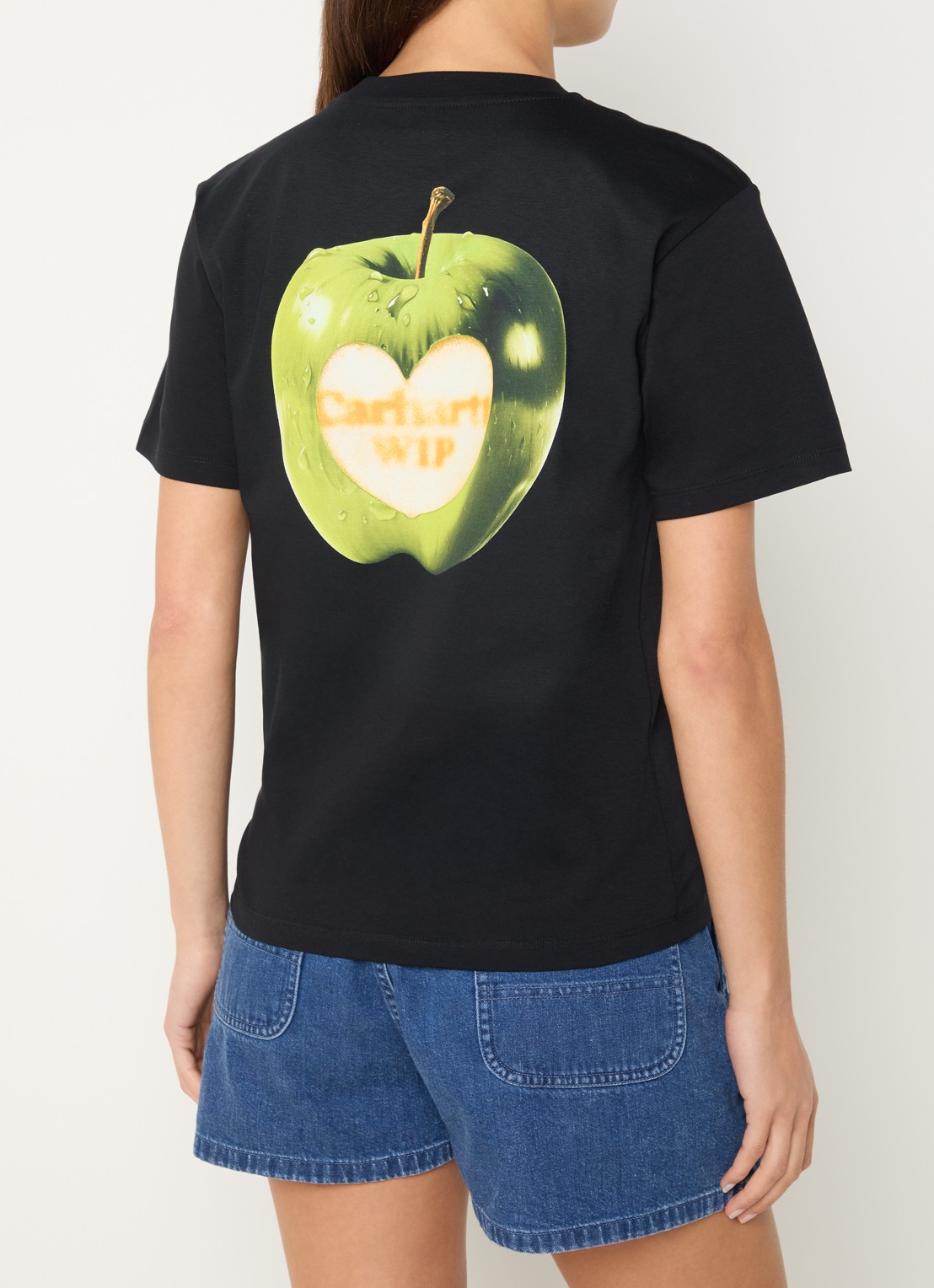 Carhartt WIP T-shirt met logo- en backprint - detail 2 zwart