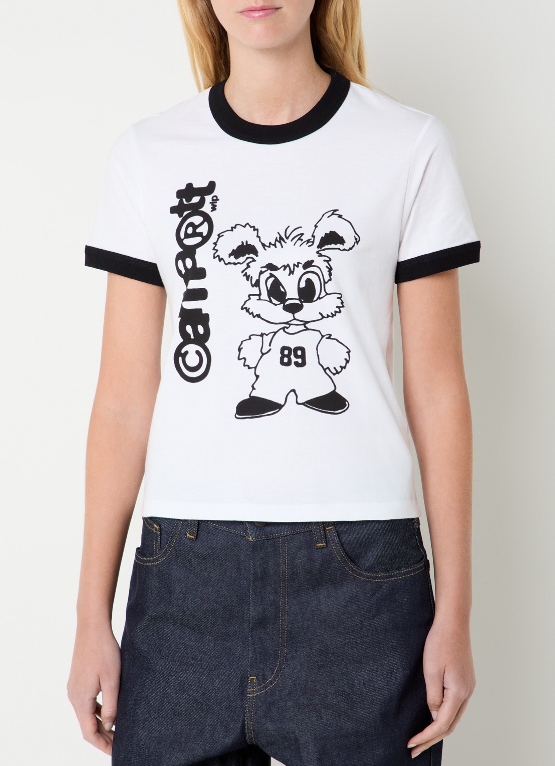 Carhartt WIP T-shirt met logoprint - detail 2 wit