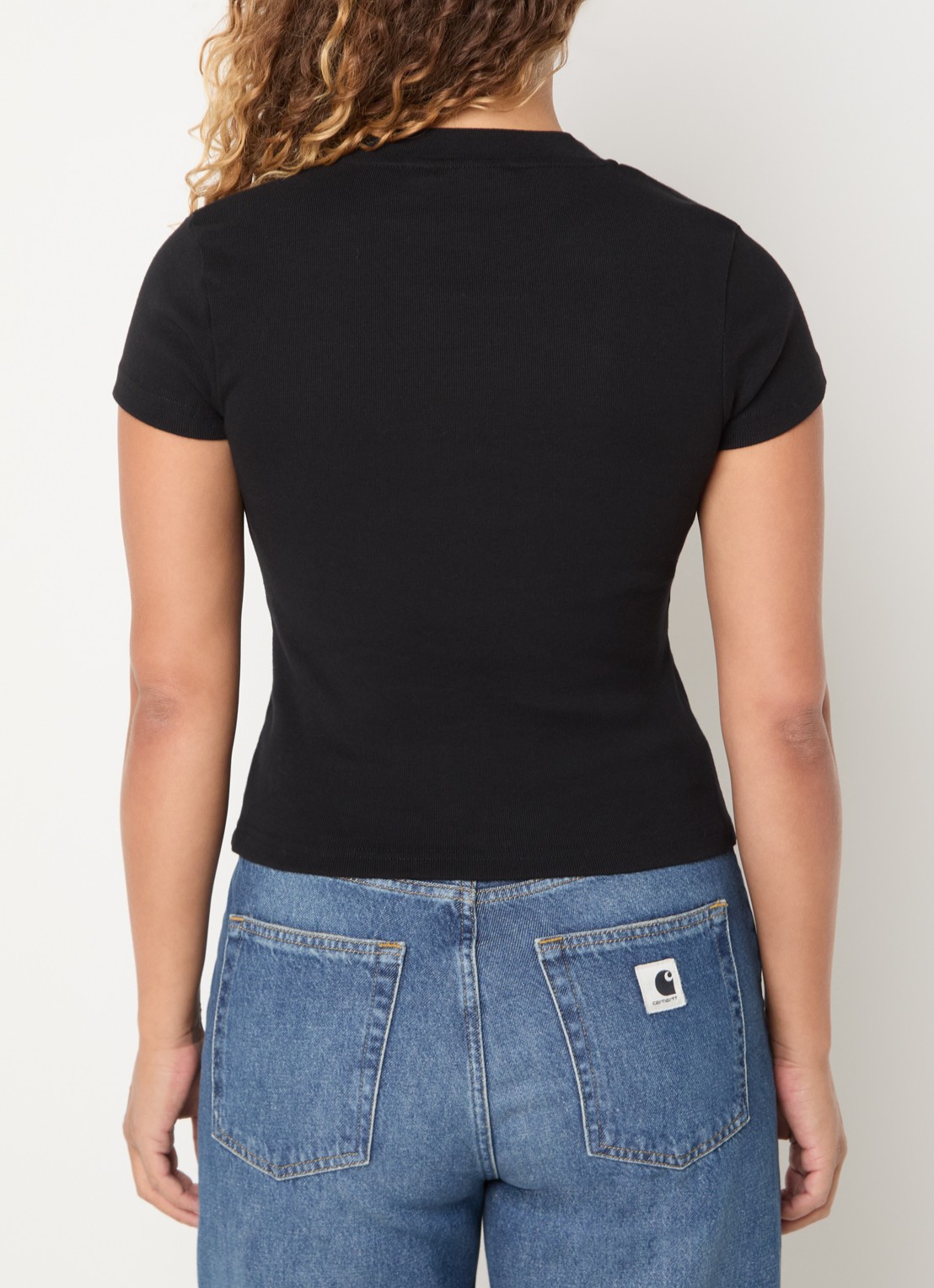 Carhartt WIP T-shirt met logoprint - achterkant 3 zwart