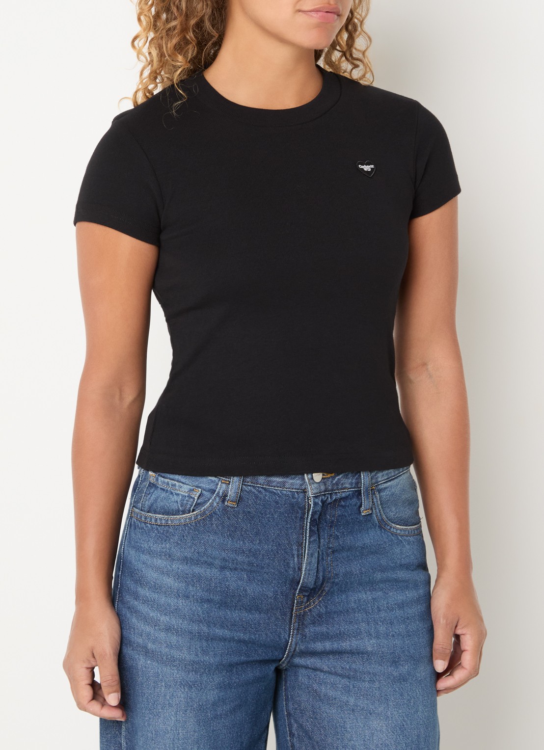 Carhartt WIP T-shirt met logoprint - detail 4 zwart