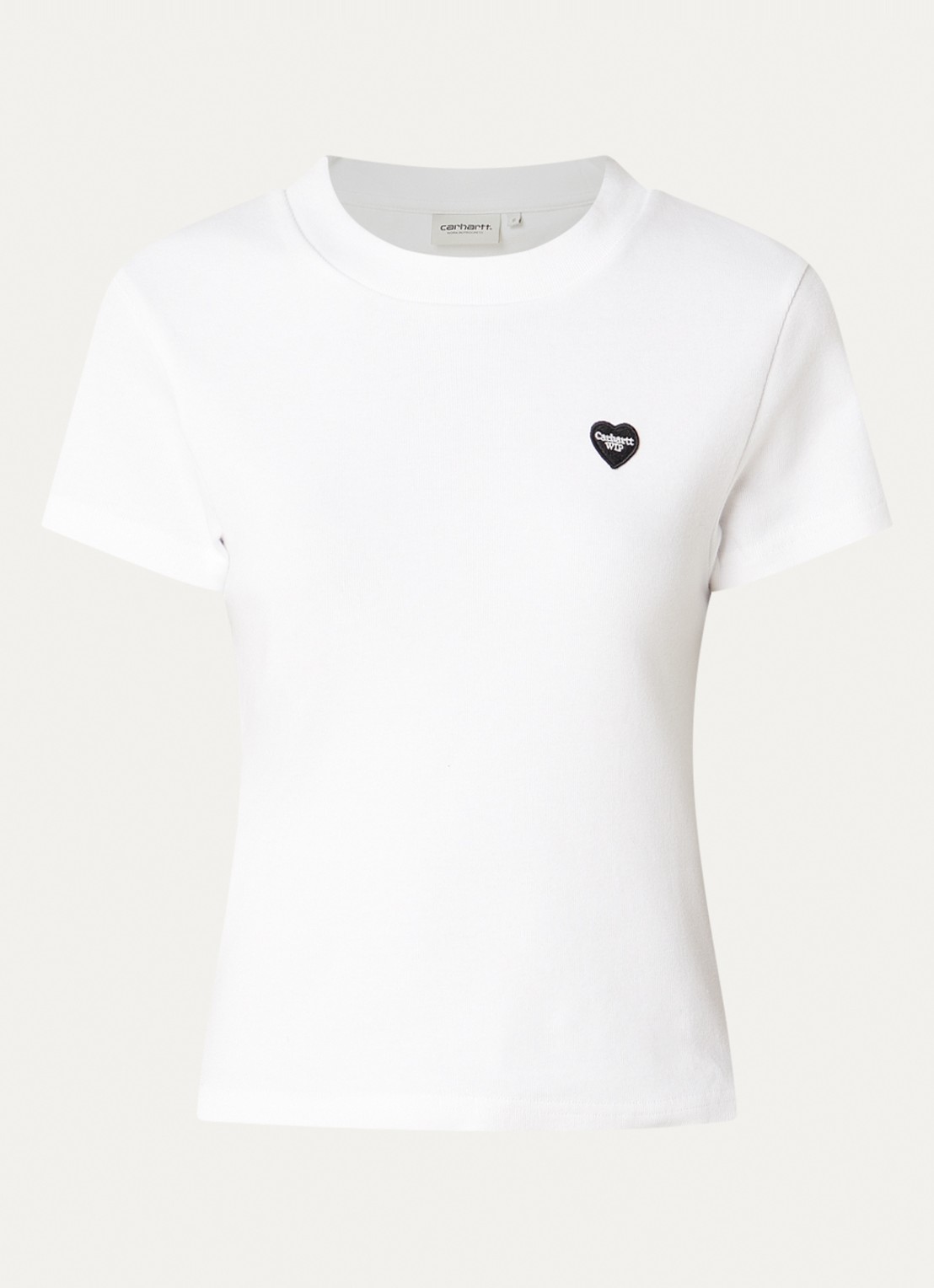 Carhartt WIP T-shirt met logoprint - voorkant wit
