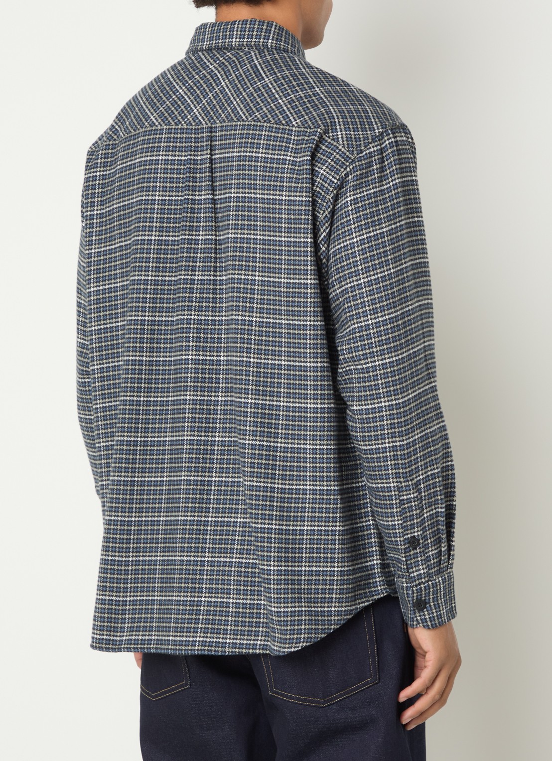 Carhartt WIP Todrick regular fit overhemd met ruitdessin - achterkant 4 indigo