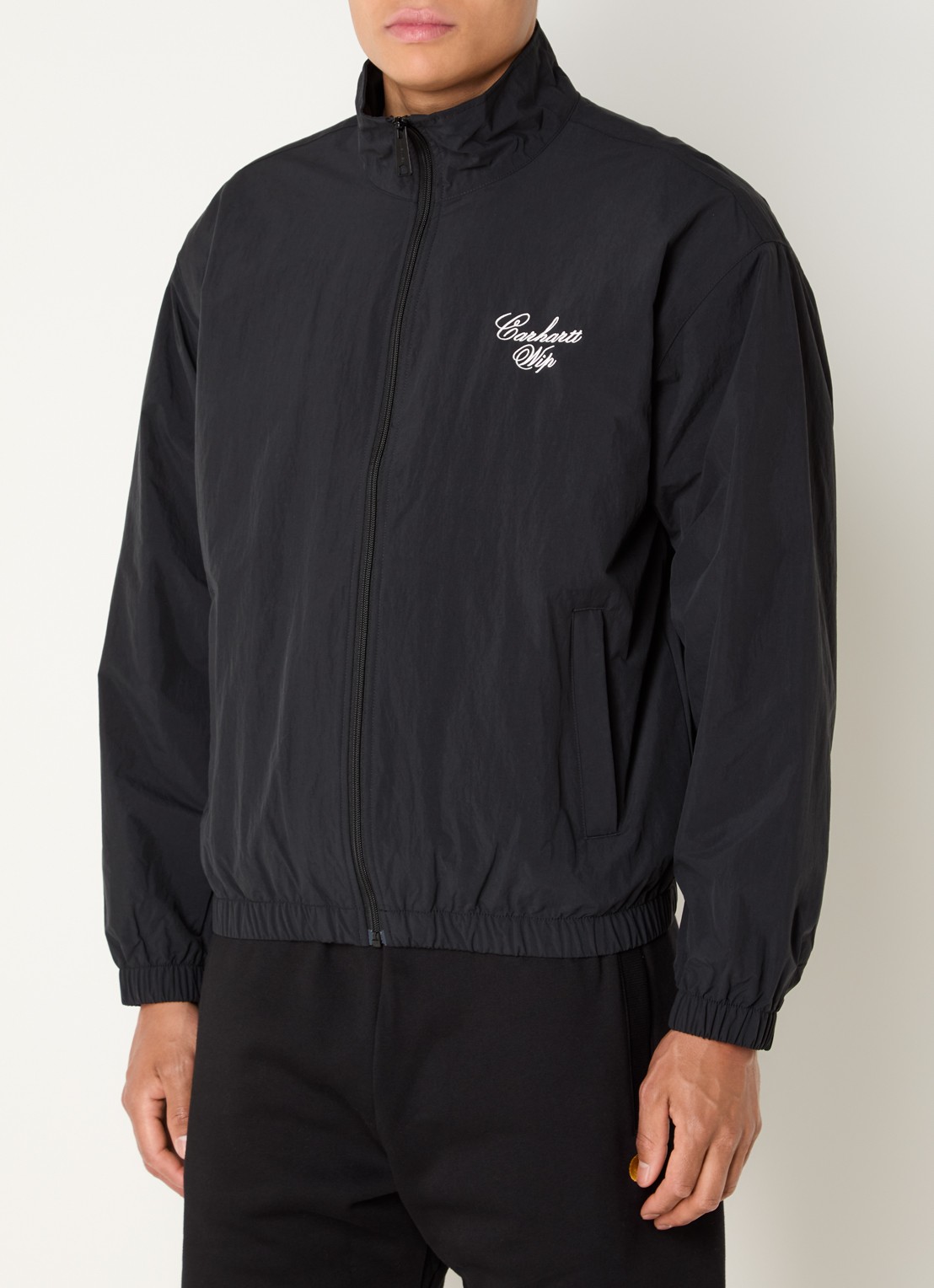 Carhartt WIP Travon jack met steekzakken - detail zwart