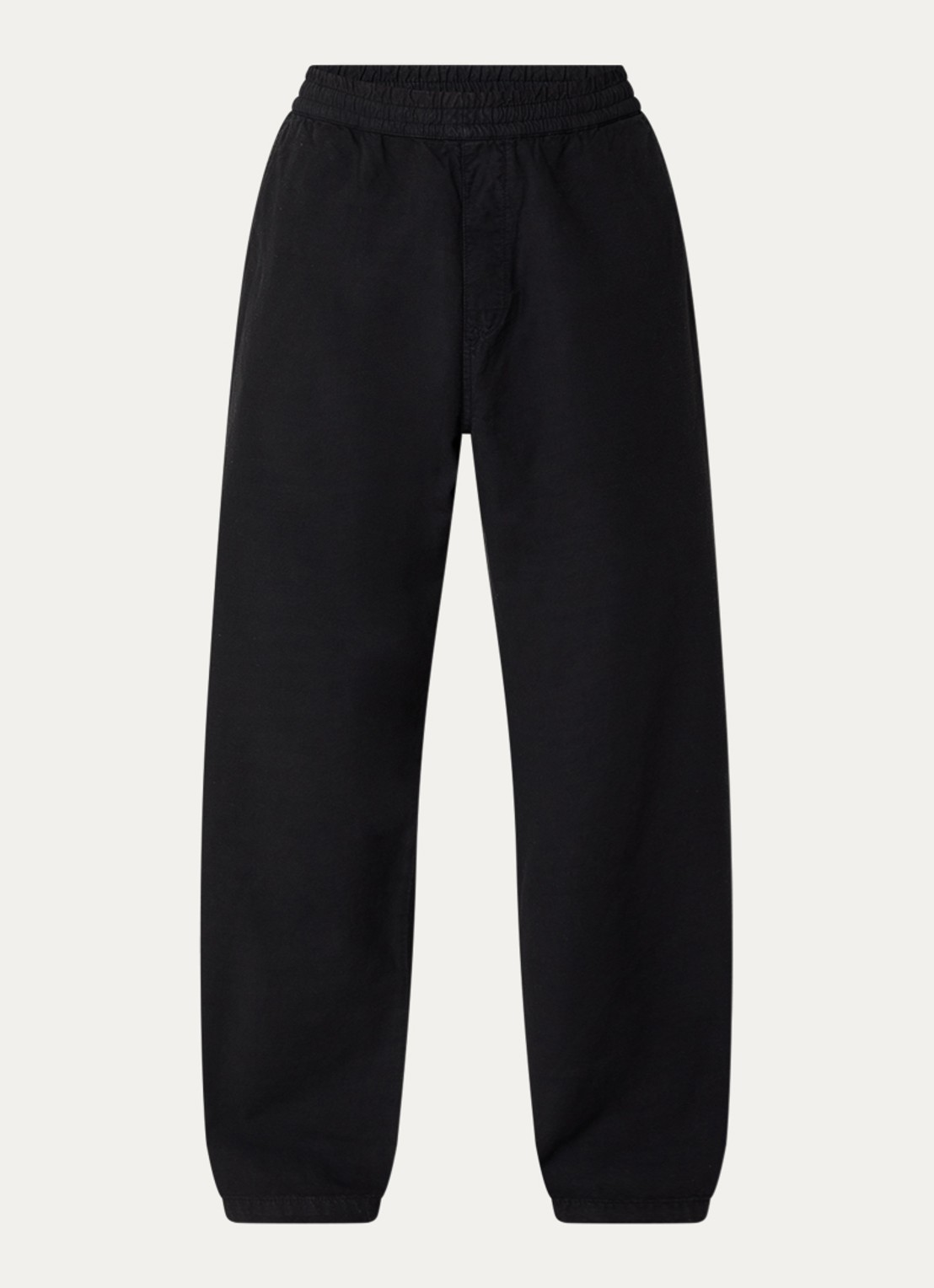 Carhartt WIP Walton straight fit jeans met gekleurde wassing - voorkant 2 zwart