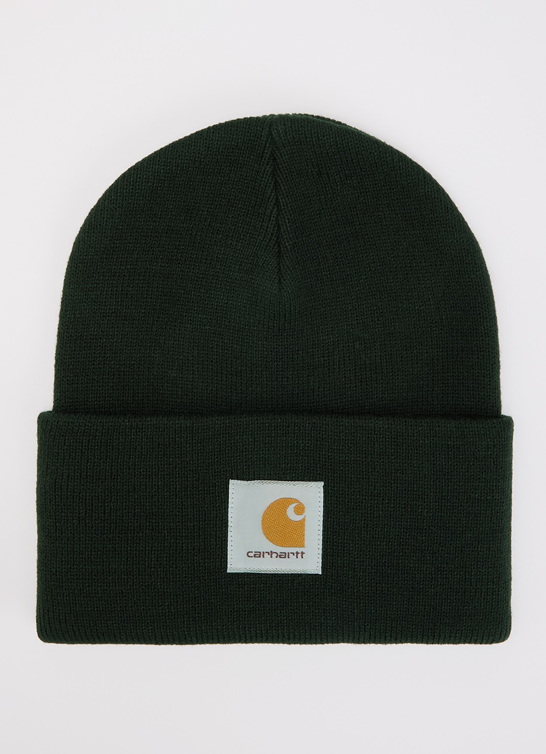 Carhartt WIP Watch muts met logo - voorkant zwart