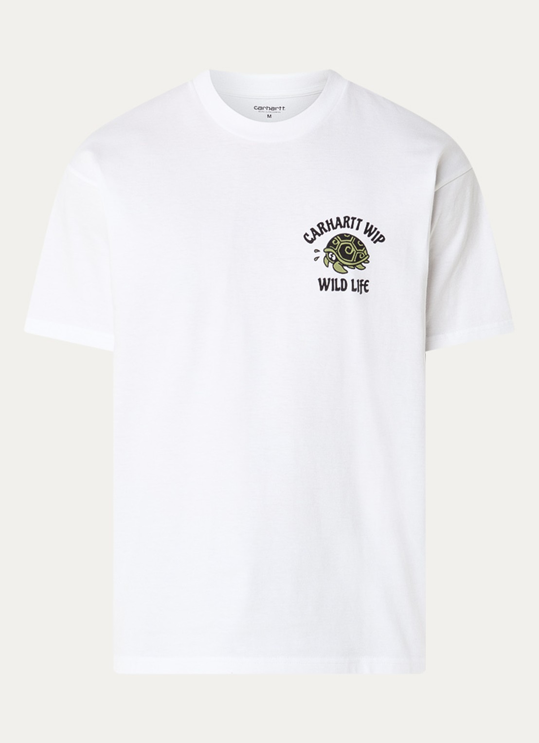 Carhartt WIP Wild Life T-shirt met front- en backprint - voorkant 3 wit
