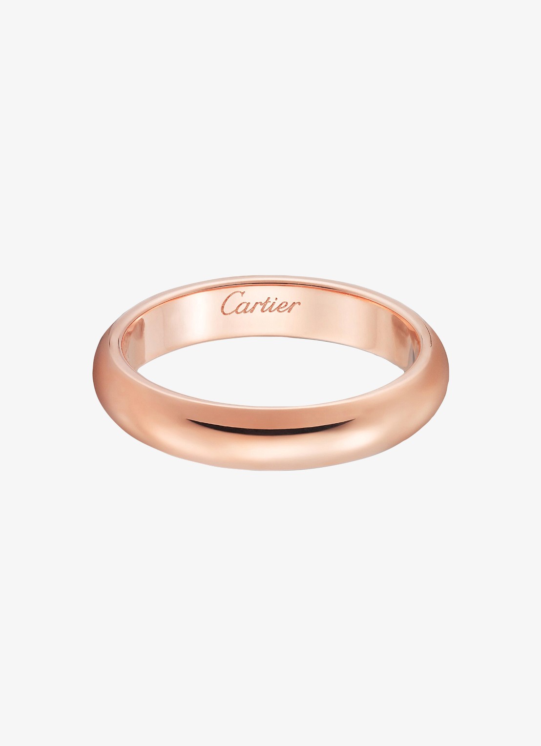 Cartier 1895 trouwring van 18 karaat roségoud CRB40966 - voorkant 2 roségoud
