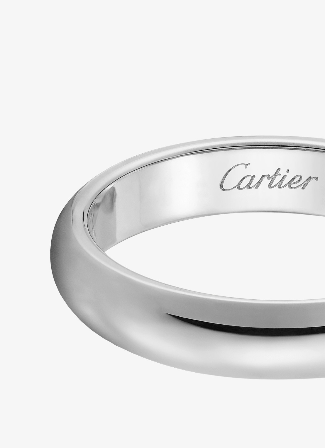 Cartier 1895 trouwring van platina CRB4036700 - detail 2 zilver