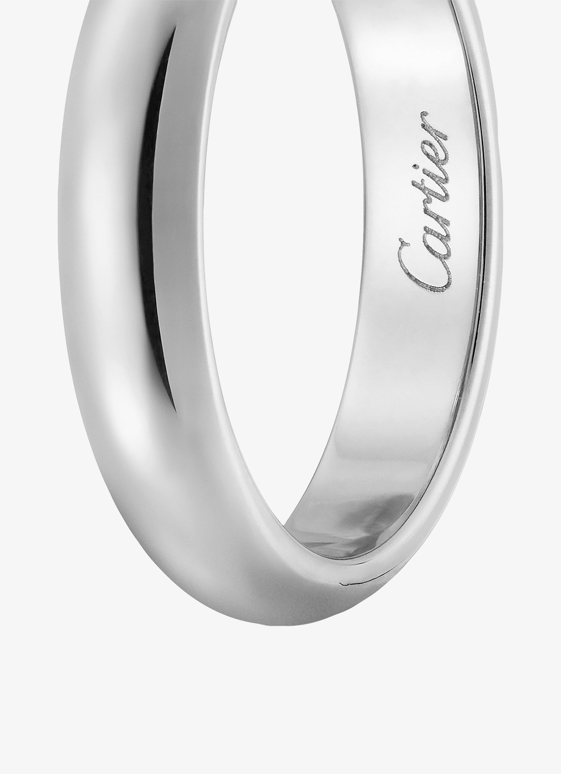 Cartier 1895 trouwring van platina CRB4036700 - detail 3 zilver