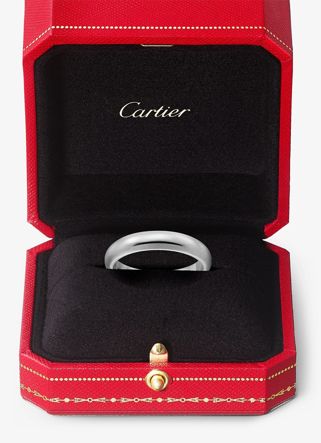 Cartier 1895 trouwring van platina CRB4036700 - detail 4 zilver