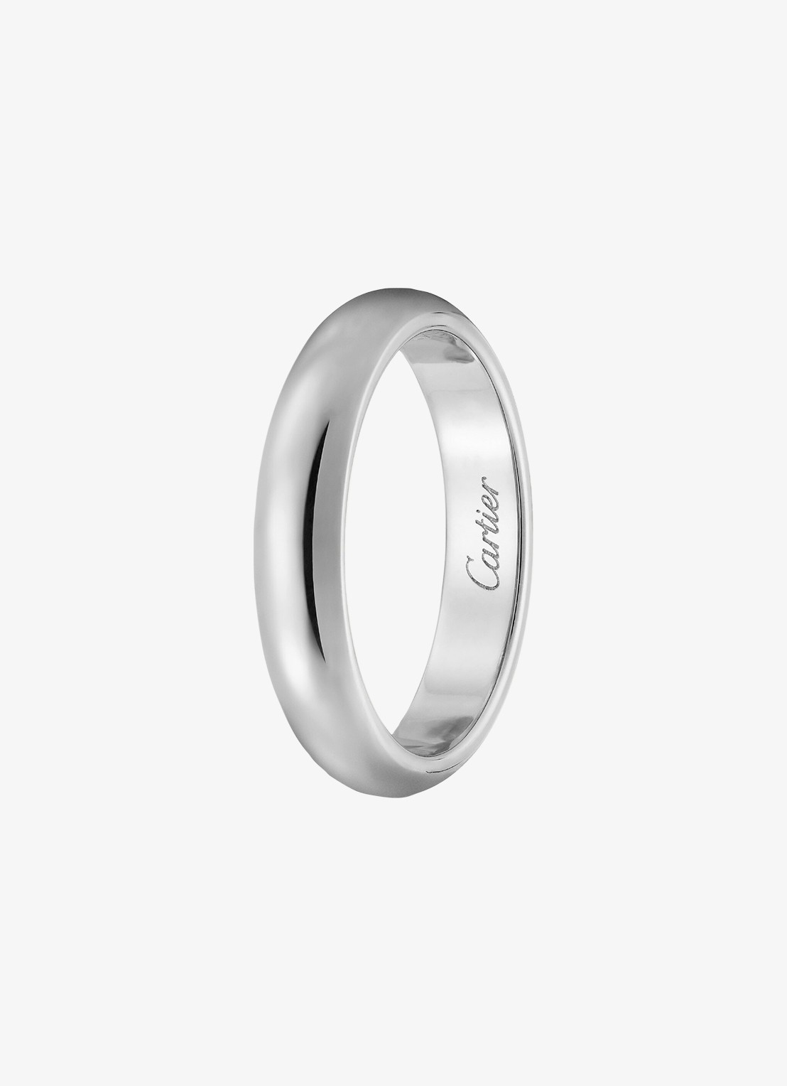 Cartier 1895 trouwring van platina CRB4036700 - voorkant 7 zilver