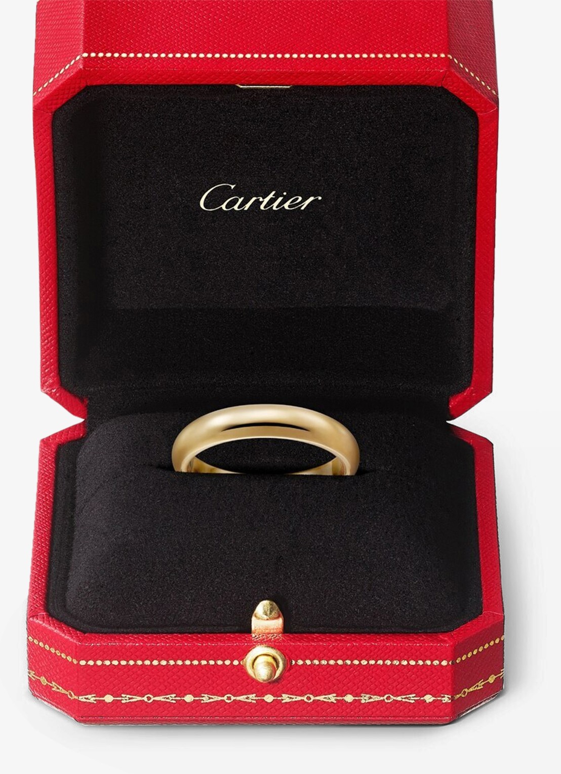 Cartier 1895 Wedding band ring van geelgoud CRB40312 - detail 3 geelgoud