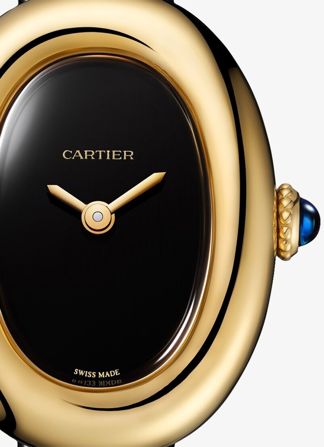 Cartier Baignoire horloge van 18 karaat geelgoud CRWGBA0040 - detail geelgoud