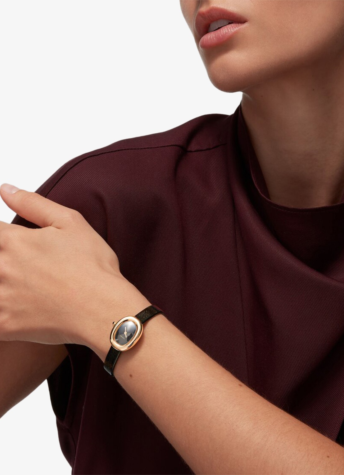 Cartier Baignoire horloge van 18 karaat geelgoud CRWGBA0040 - voorkant 5 geelgoud