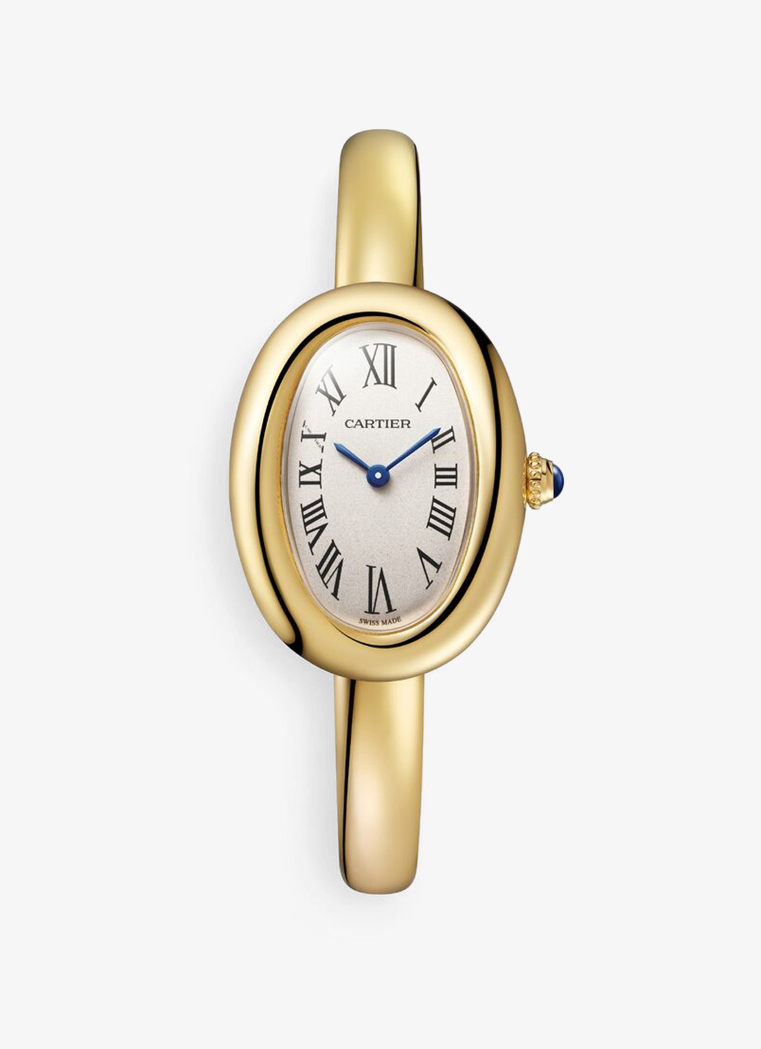 Cartier Baignoire horloge van 18 karaat geelgoud, maat 17 CRWGBA0037 - voorkant geelgoud