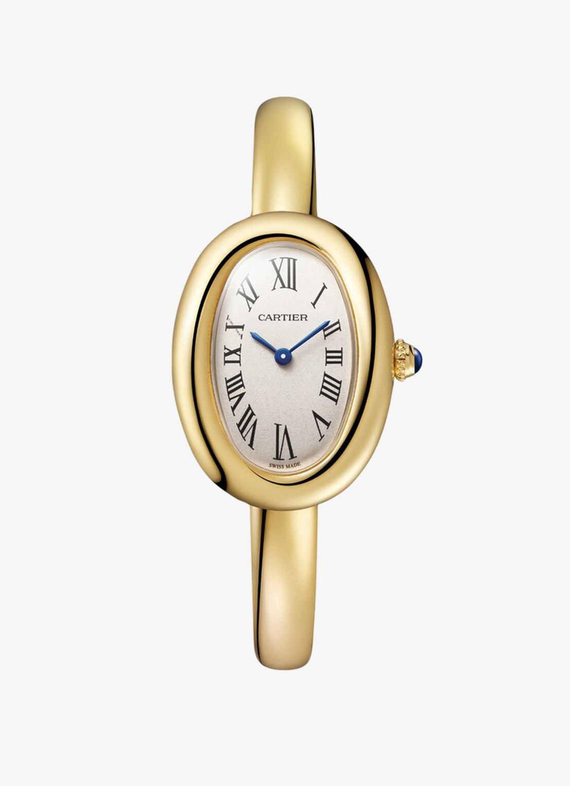 Cartier Baignoire small horloge van 18 karaat geelgoud, maat 16 CRWGBA0025 - voorkant geelgoud