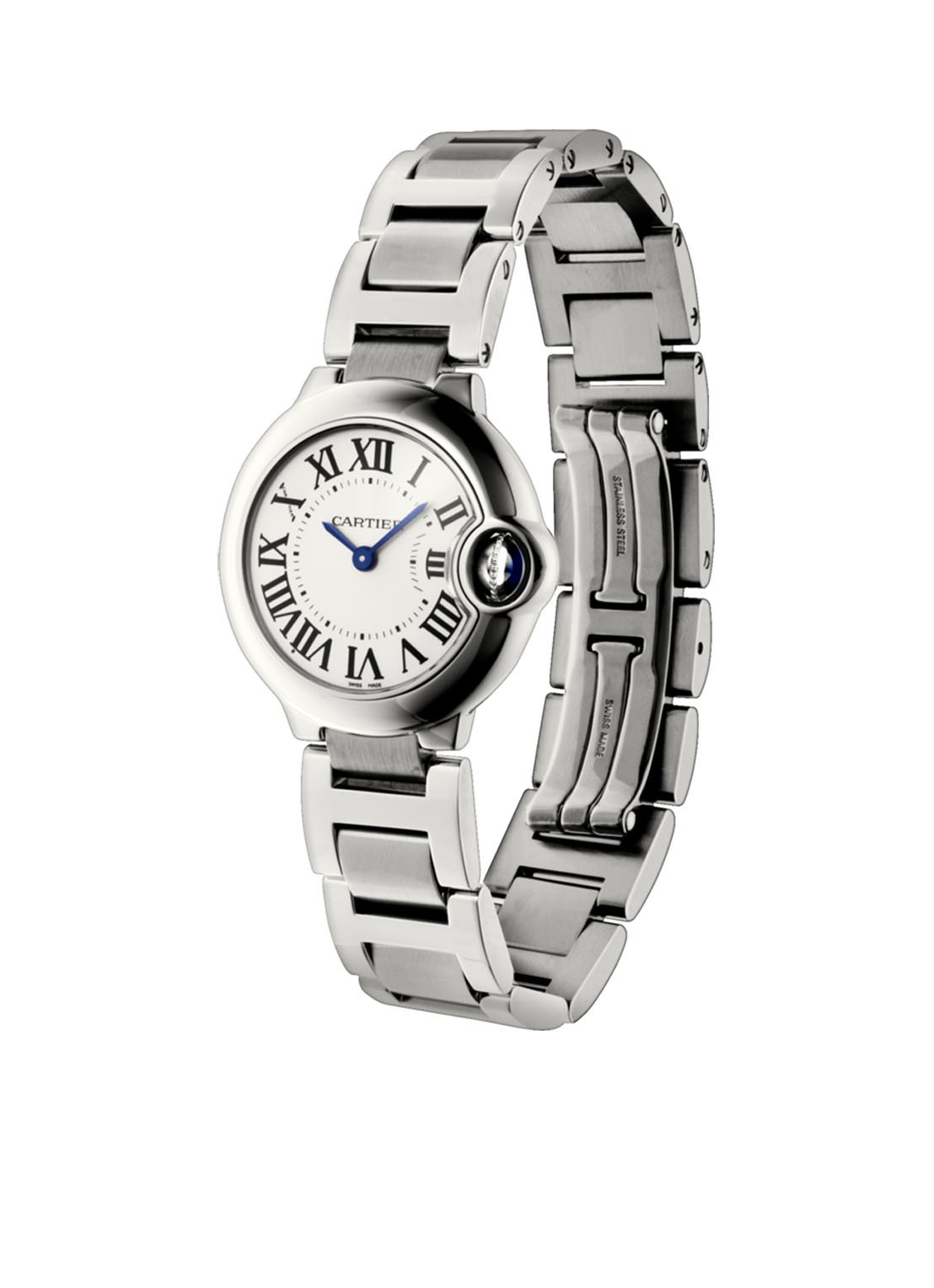 Cartier Ballon Bleu de Cartier 28 mm horloge van staal W69010Z4 - detail 3 zilver