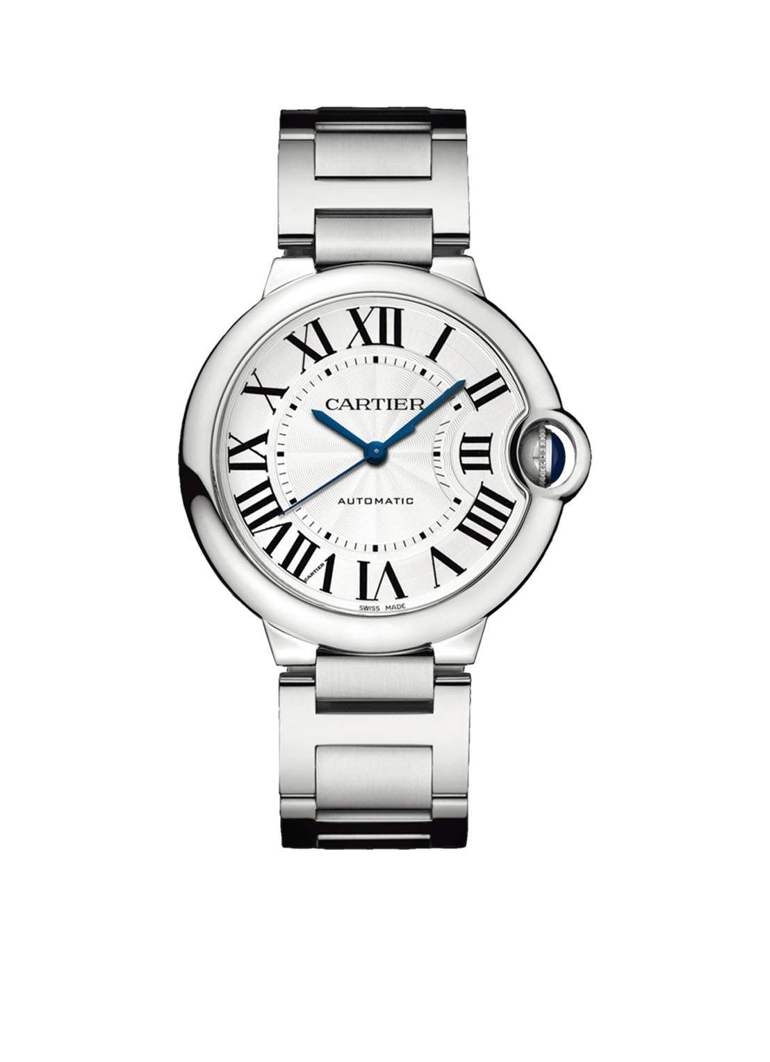 Cartier Ballon Bleu de Cartier 36 mm horloge van staal W6920046 - voorkant zilver