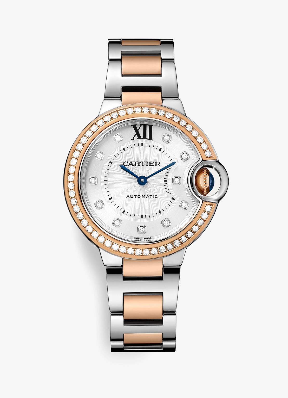 Cartier Ballon Bleu de Cartier watch - voorkant 7 roségoud