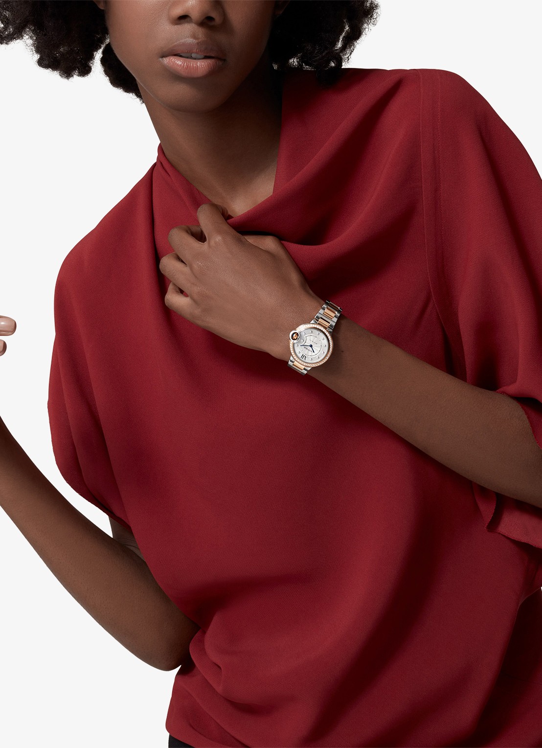 Cartier Ballon Bleu de Cartier watch - voorkant 8 roségoud