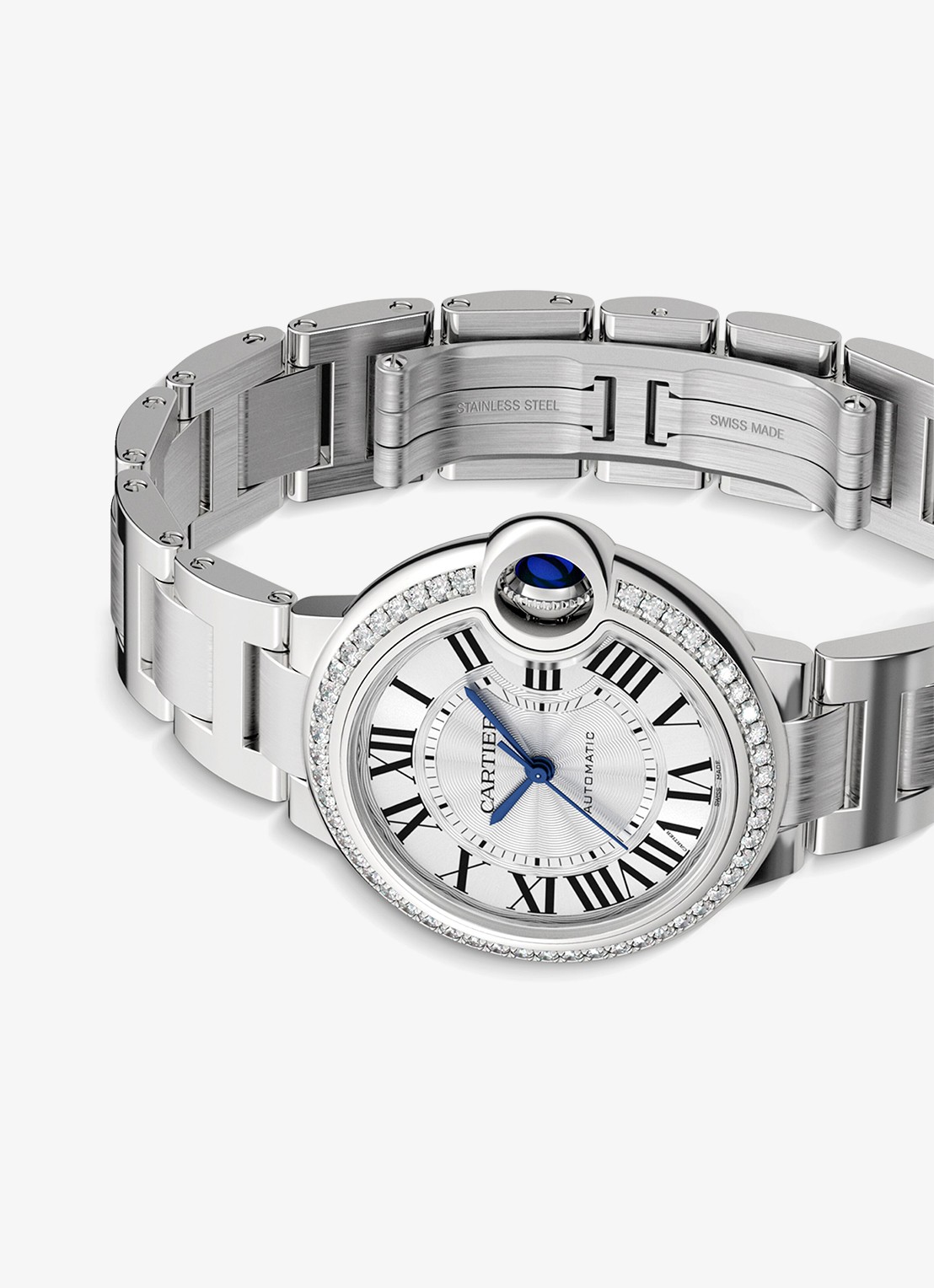 Cartier Ballon Bleu de Cartier watch - detail 4 zilver