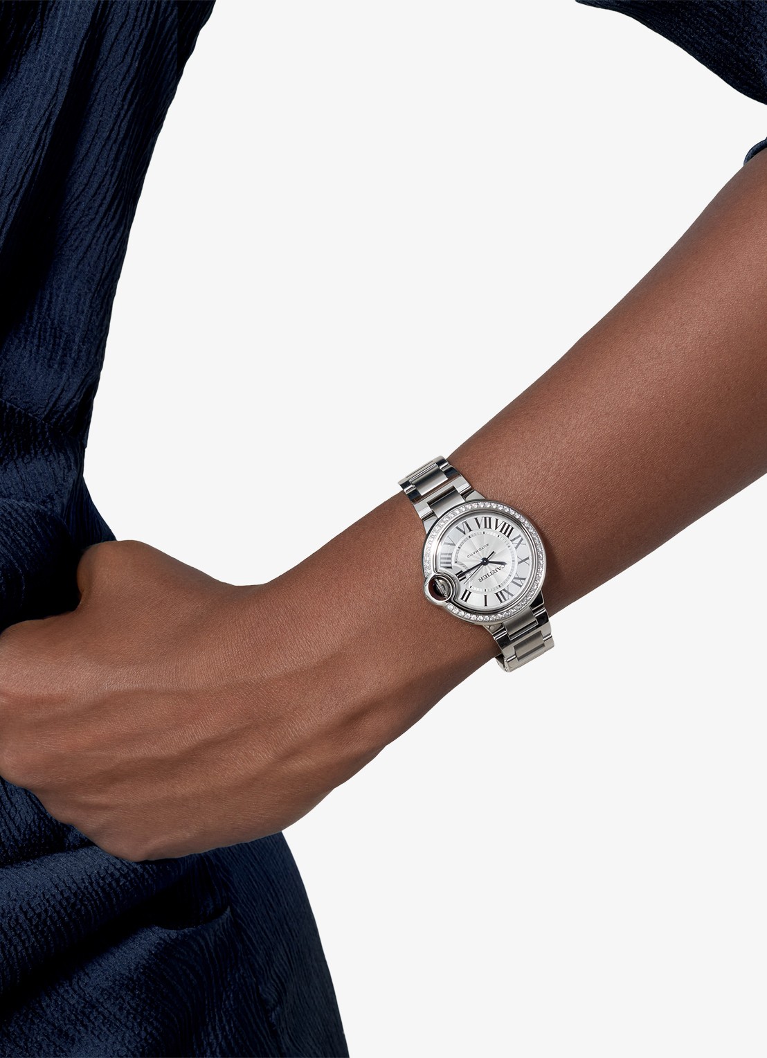 Cartier Ballon Bleu de Cartier watch - voorkant 7 zilver