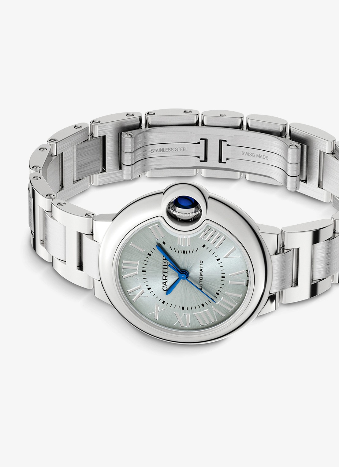 Cartier Ballon Bleu de Cartier watch - detail 5 zilver