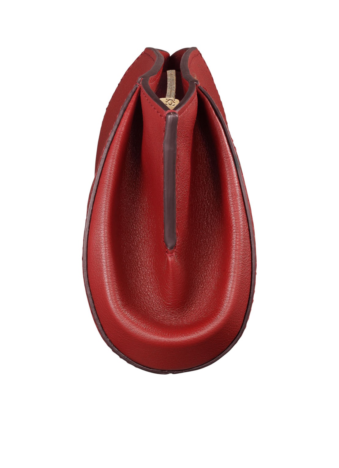 Cartier C de Cartier clutch van leer L3001479 - detail donkerrood